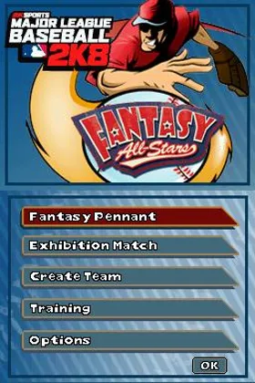 Major League Baseball 2K8 - Fantasy All-Stars (USA) (En,Fr,Es) screen shot title